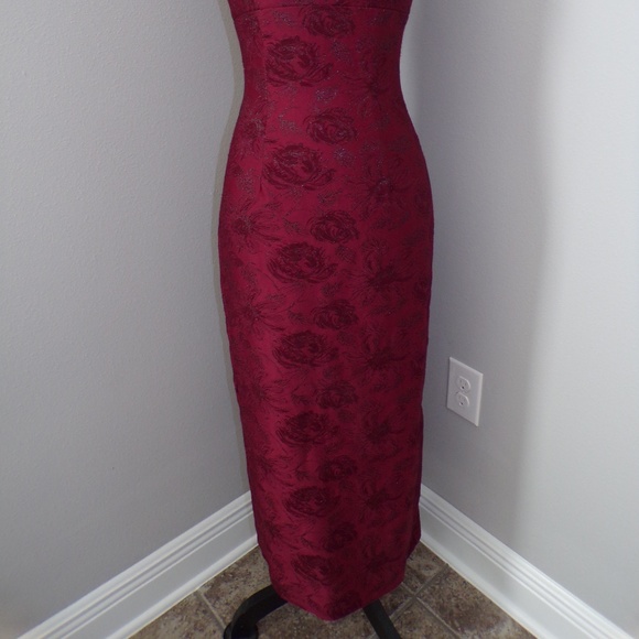 XOXO Dresses Sz 3 Burgundy Rose Formal Dress - Picture 6 of 6